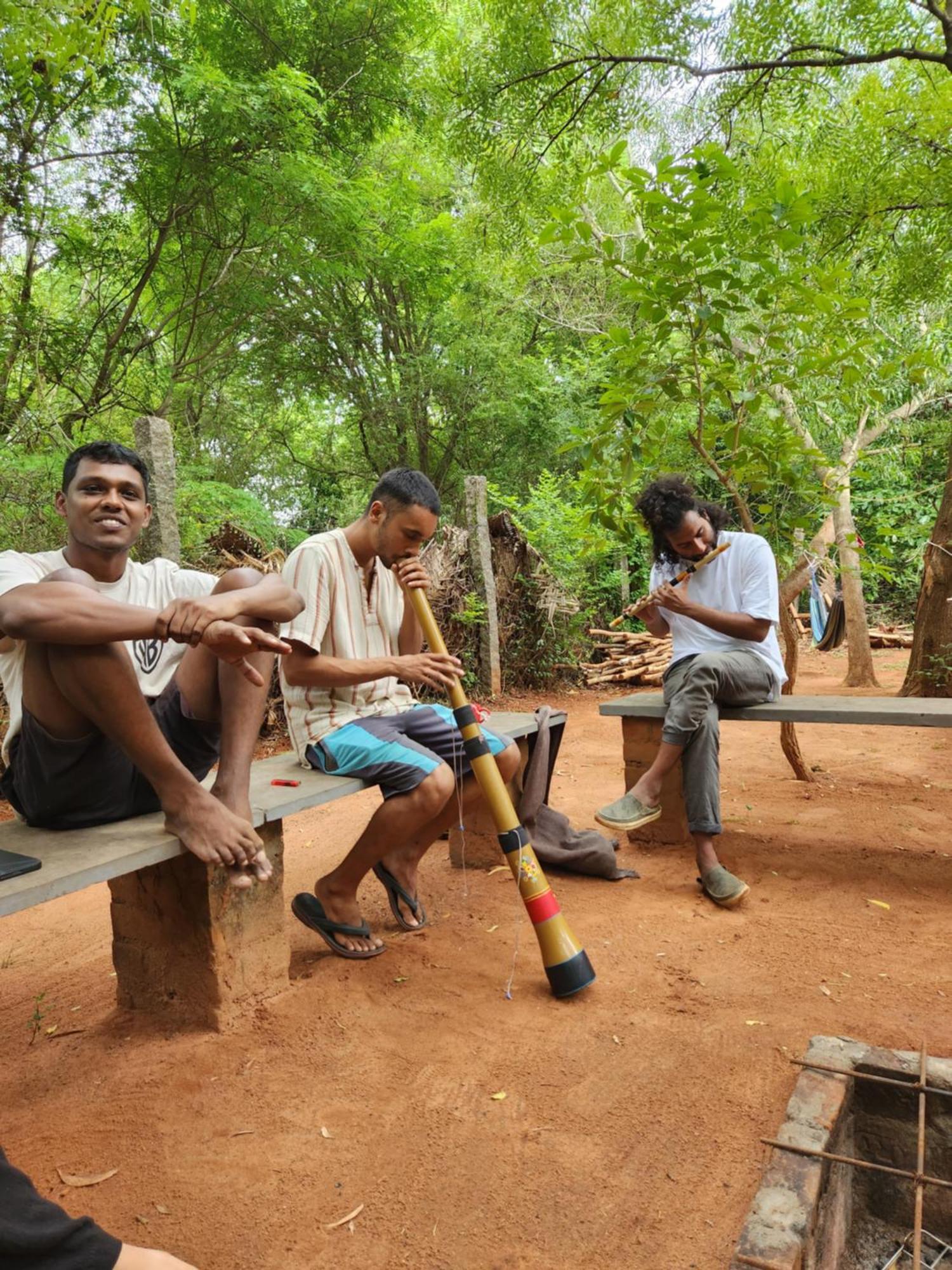 Nebula Nest Cafe & Hostel Auroville Exterior foto